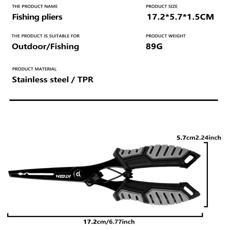 Pinças de pesca de aço inoxidá - Fishing Hook Remover avaliação e preço